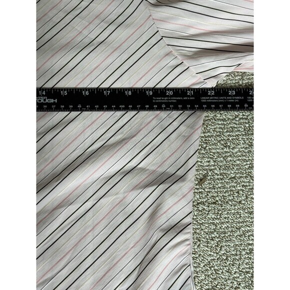 7 Diamonds Dress Shirt Men’s L Pink Striped Textured Button Up - Picture 6 of 7